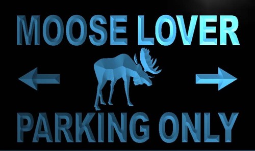 Moose Lover Parking Only Neon Light Sign
